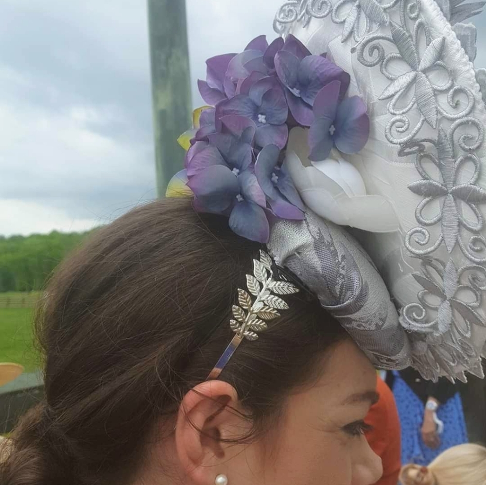 Percher Headpiece KY Derby Ascot Hat Fascinator - Picture 3 of 5